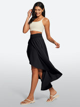 IUGA High Waist Flowy Skirts With Shorts