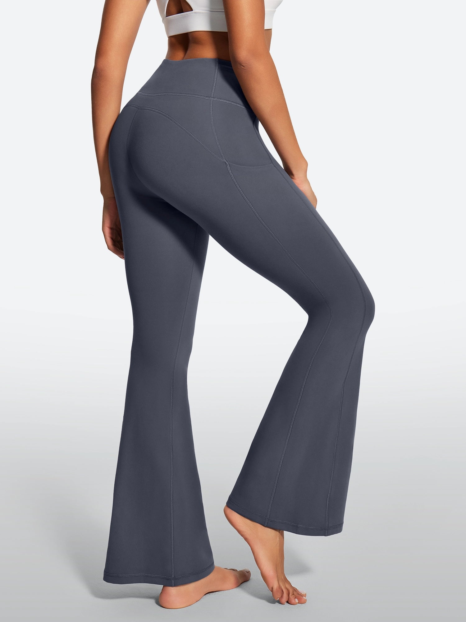 IUGA Tummy Control Bootcut Yoga Pants with Pockets - IUGA