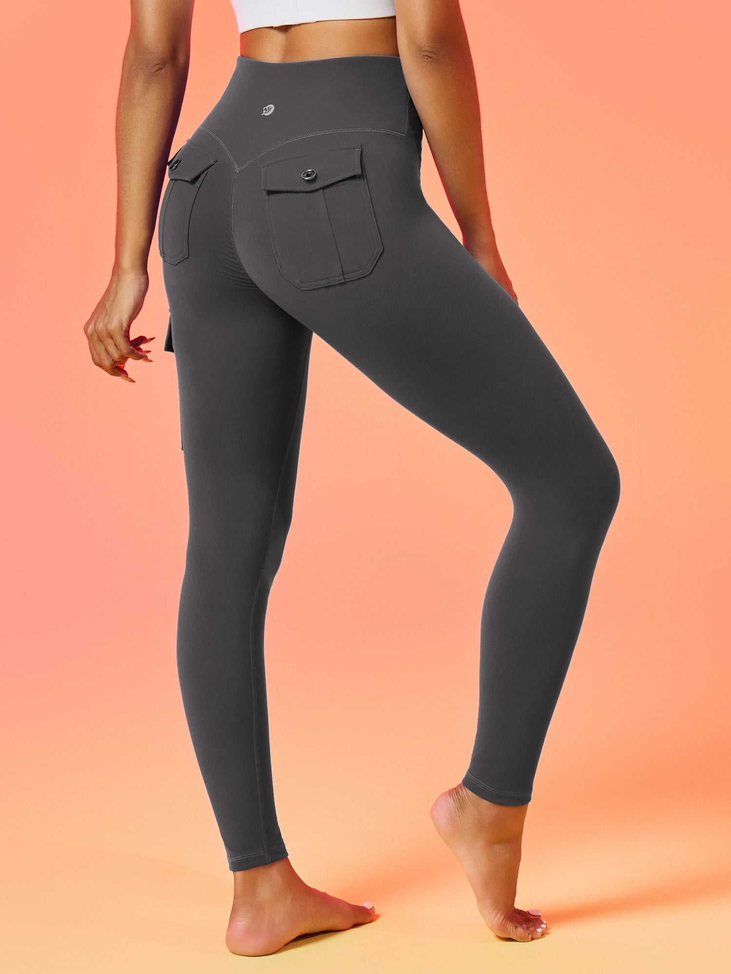 IUGA Flextight High Waisted Lift Cargo Leggings With Pockets - IUGA
