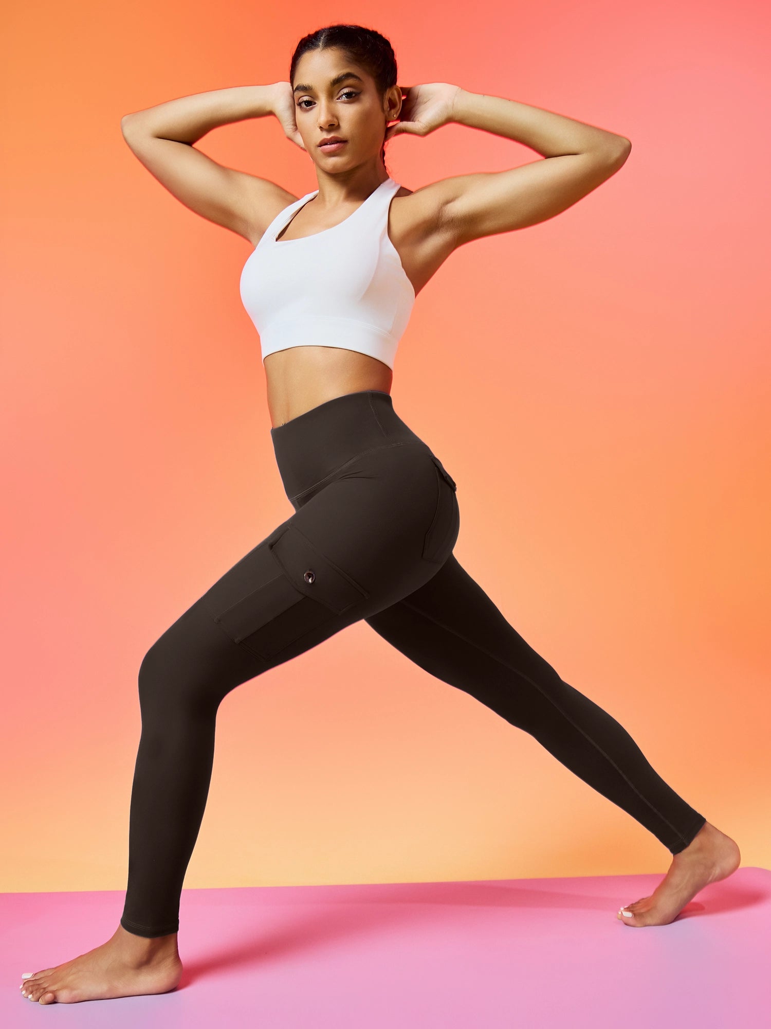 IUGA Flextight High Waisted Lift Cargo Leggings With Pockets - IUGA