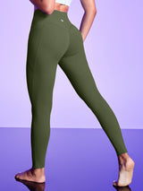 IUGA PowerTight Scrunch No Front Seam High Waist Leggings With Pockets