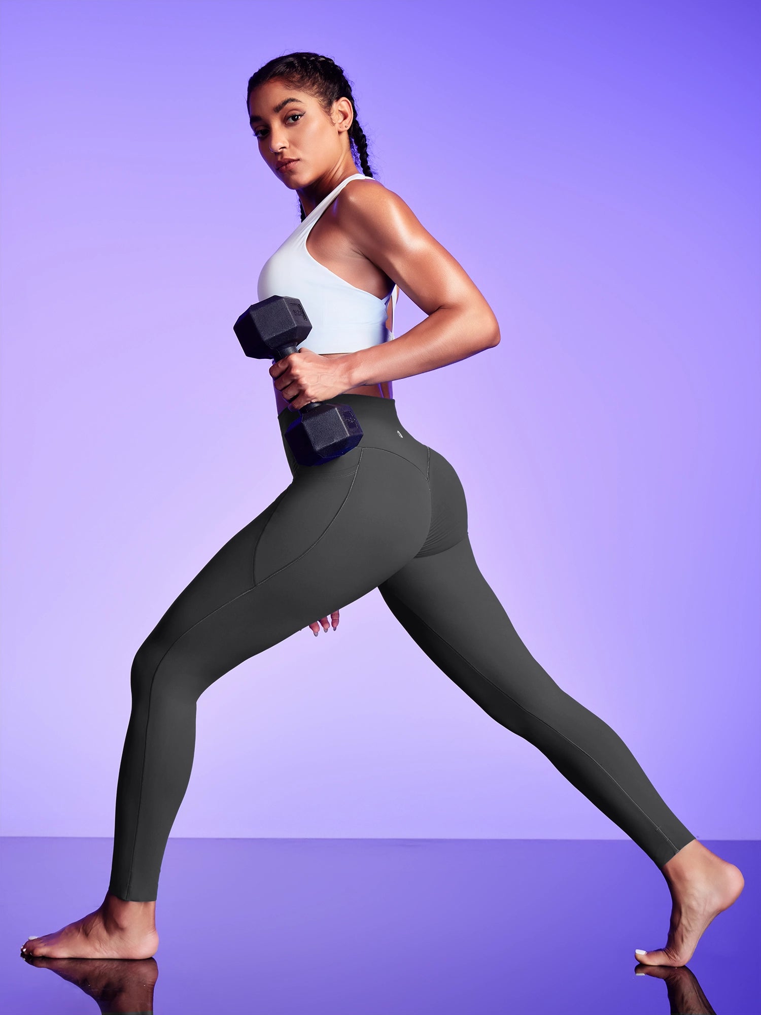 IUGA PowerTight Scrunch No Front Seam High Waist Leggings With Pockets
