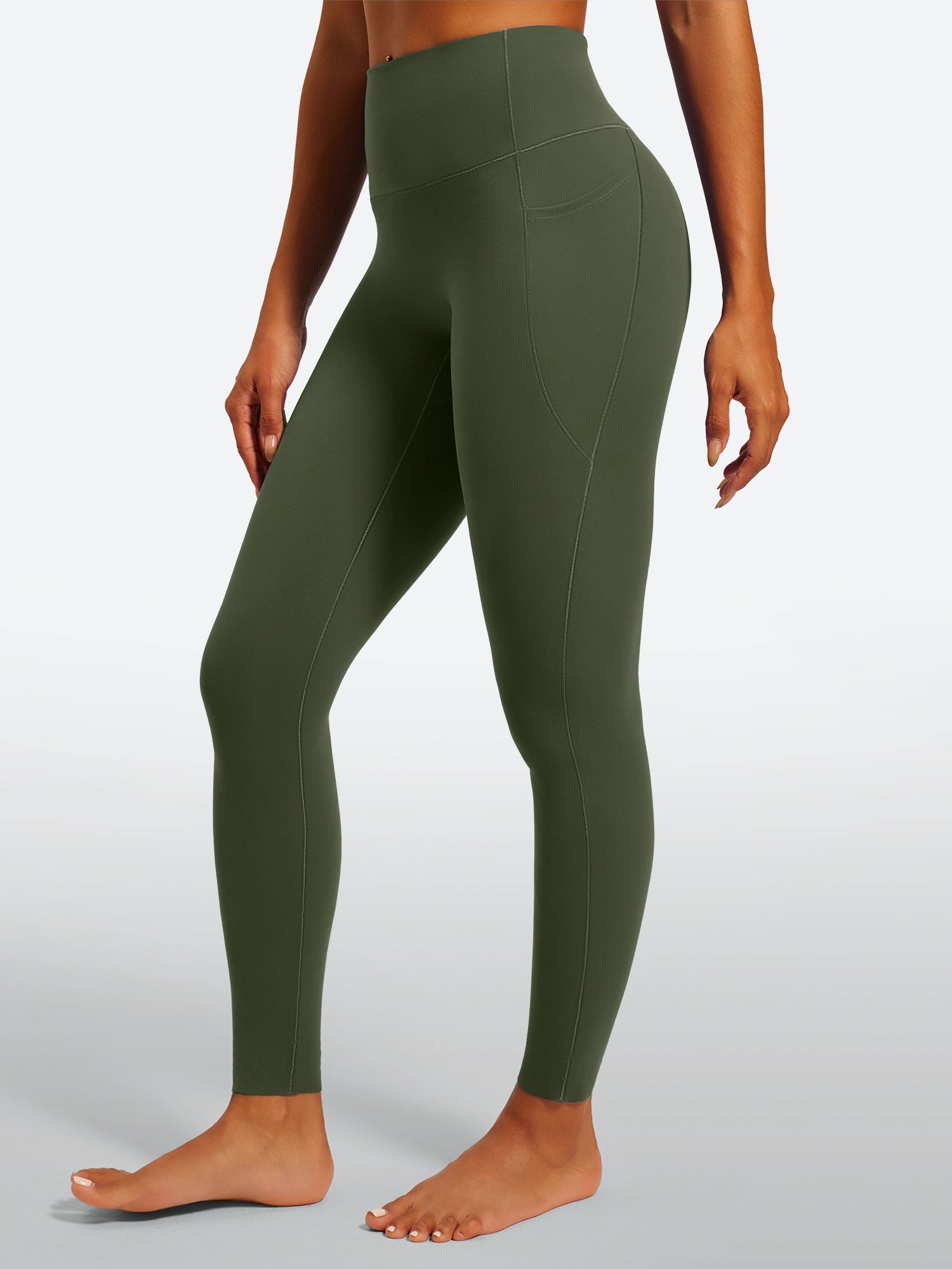 IUGA PowerTight Scrunch No Front Seam High Waist Leggings With Pockets