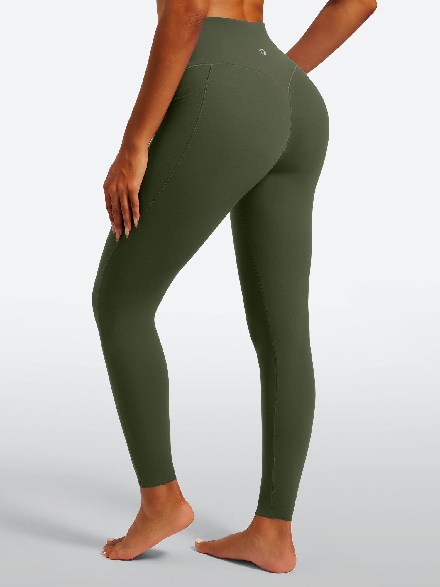 IUGA PowerTight Scrunch No Front Seam High Waist Leggings With Pockets