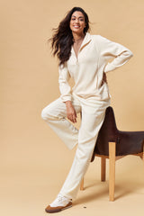 IUGA 2 Piece Outfits Wide Leg Pants Lounge Set