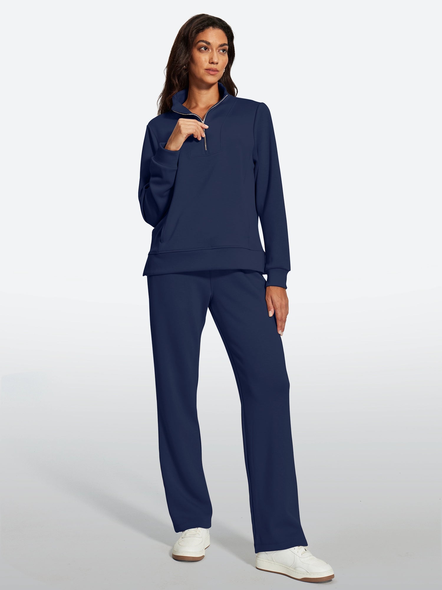 IUGA 2 Piece Outfits Wide Leg Pants Lounge Set