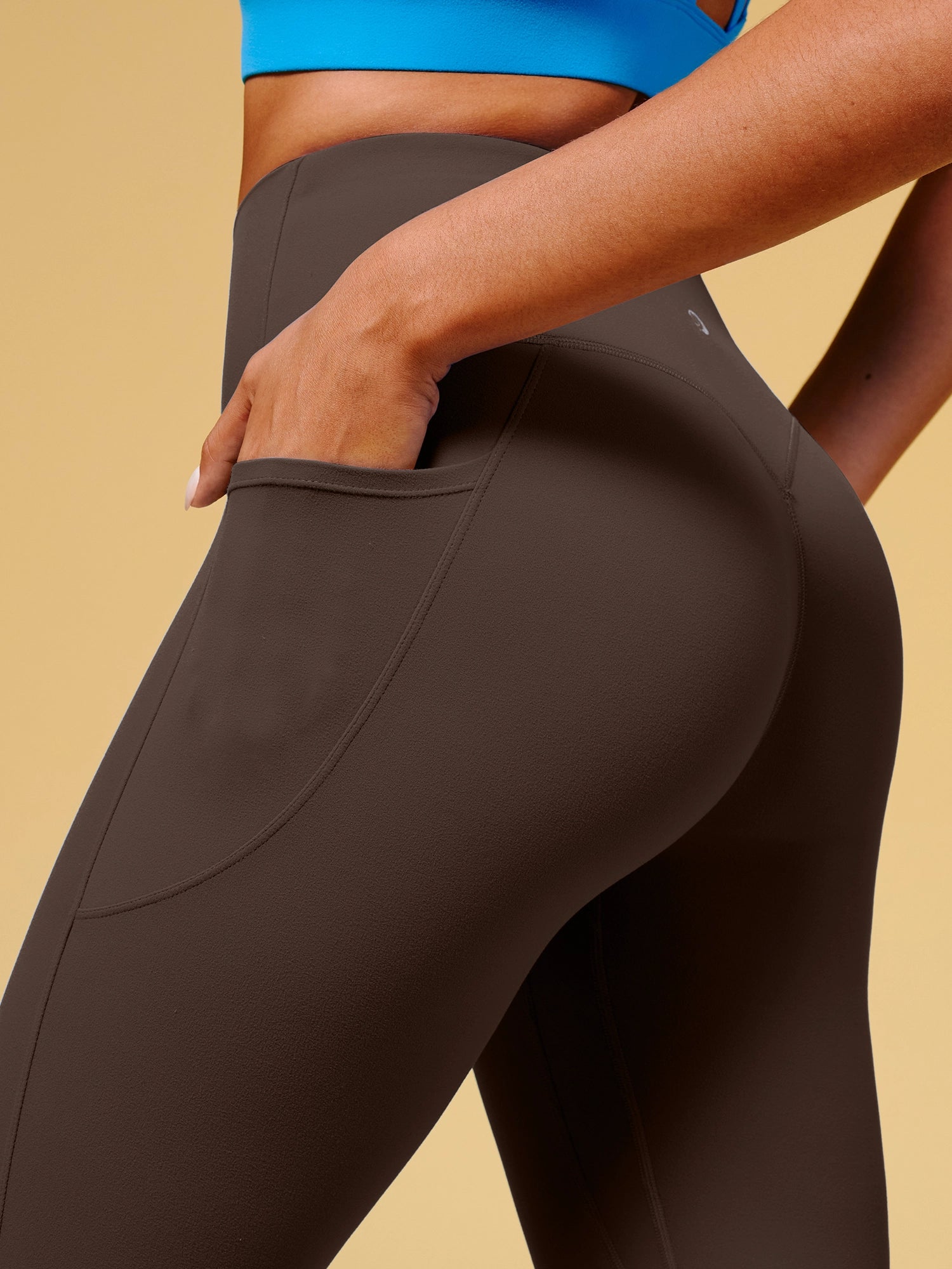 IUGA Butterlab® No Front Seam High Waisted Buttery Soft With Pockets