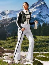 IUGA Women's Fleece Lined Waterproof Softshell Insulated Snow Ski Pants | Affordable Yoga Leggings & Activewear by IUGA