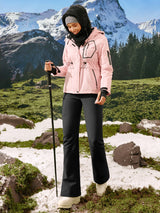 IUGA Women's Fleece Lined Waterproof Softshell Insulated Snow Ski Pants | Affordable Yoga Leggings & Activewear by IUGA