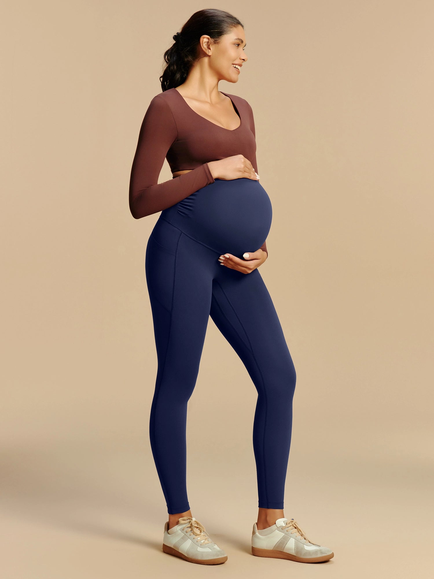IUGA Comfy Stretch Over The Belly Maternity Leggings | Affordable Yoga Leggings & Activewear by IUGA
