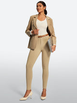 IUGA HeatLab® Fleece Lined Pull On High Waisted Dress Pants With Pockets