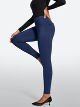 IUGA HeatLab® Fleece Lined Pull On High Waisted Dress Pants With Pockets