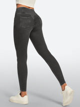 IUGA FlexDenim® High Waisted Stretchy Butt Lifting Jeggings With Pockets