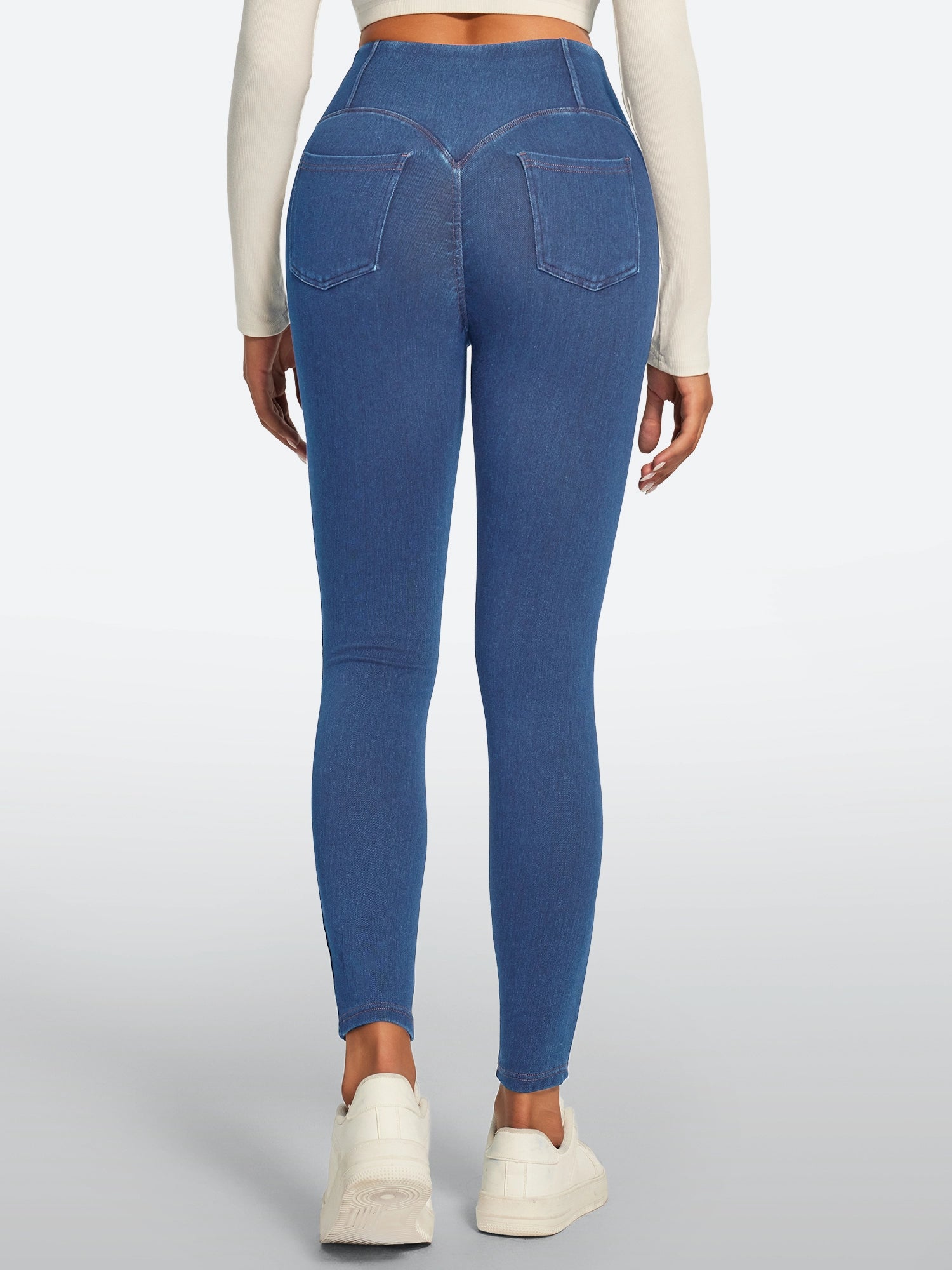 IUGA FlexDenim® High Waisted Stretchy Butt Lifting Jeggings With Pockets