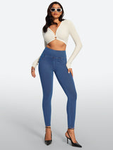 IUGA FlexDenim® High Waisted Stretchy Butt Lifting Jeggings With Pockets