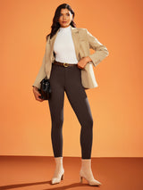 IUGA HeatLab® Fleece Lined Pull On High Waisted Dress Pants With Pockets