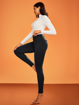 IUGA HeatLab® Fleece Lined Pull On High Waisted Dress Pants With Pockets