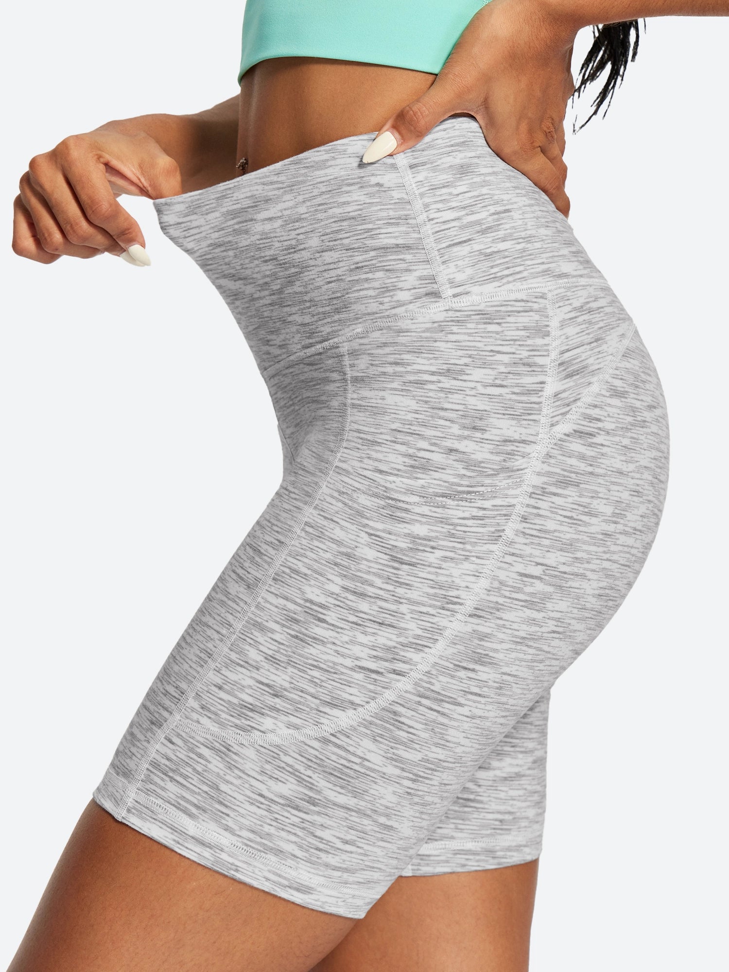 IUGA FlexTight Tummy Control Shorts With Pockets 6''