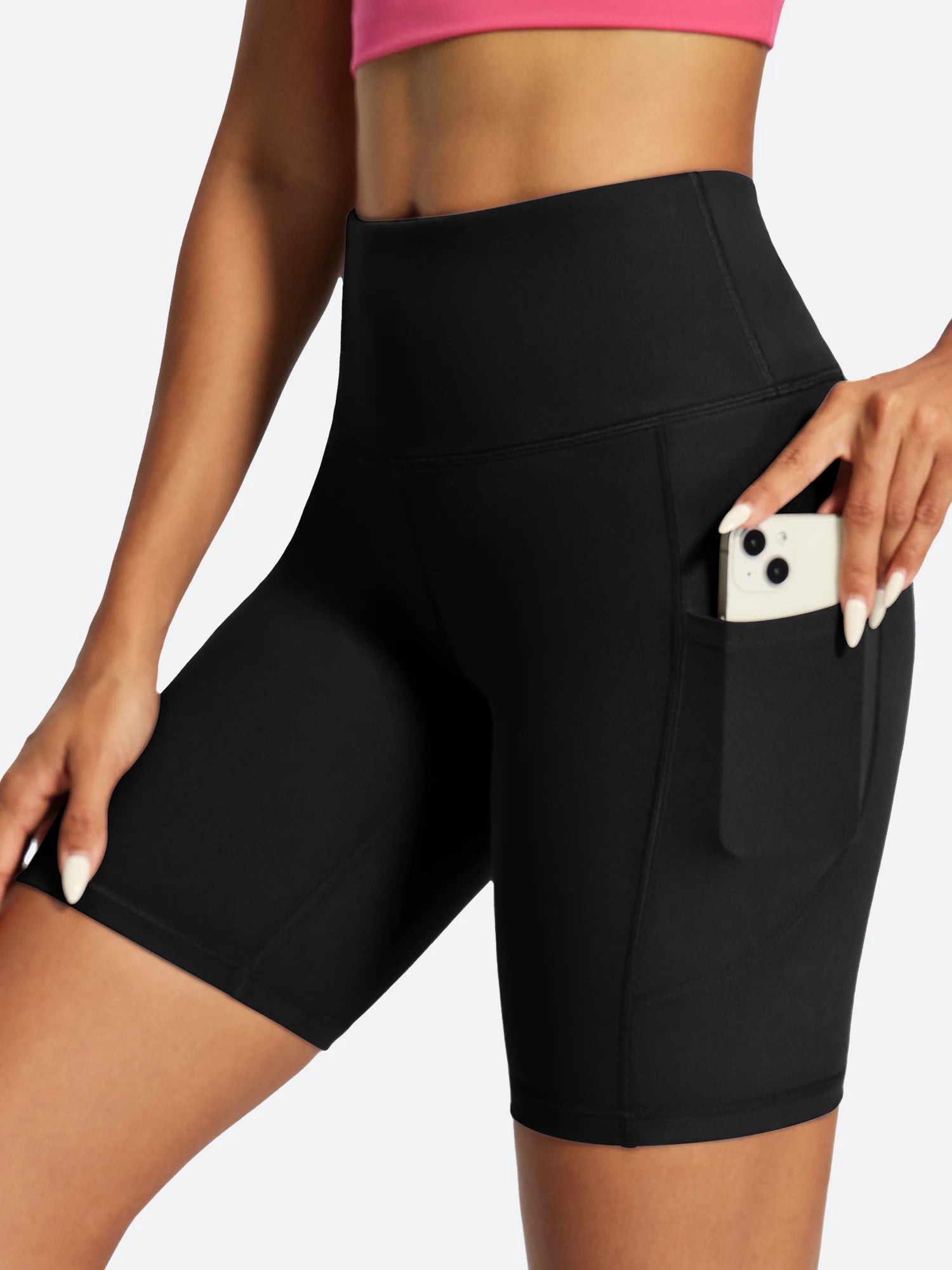 IUGA FlexTight Tummy Control Shorts With Pockets 6''