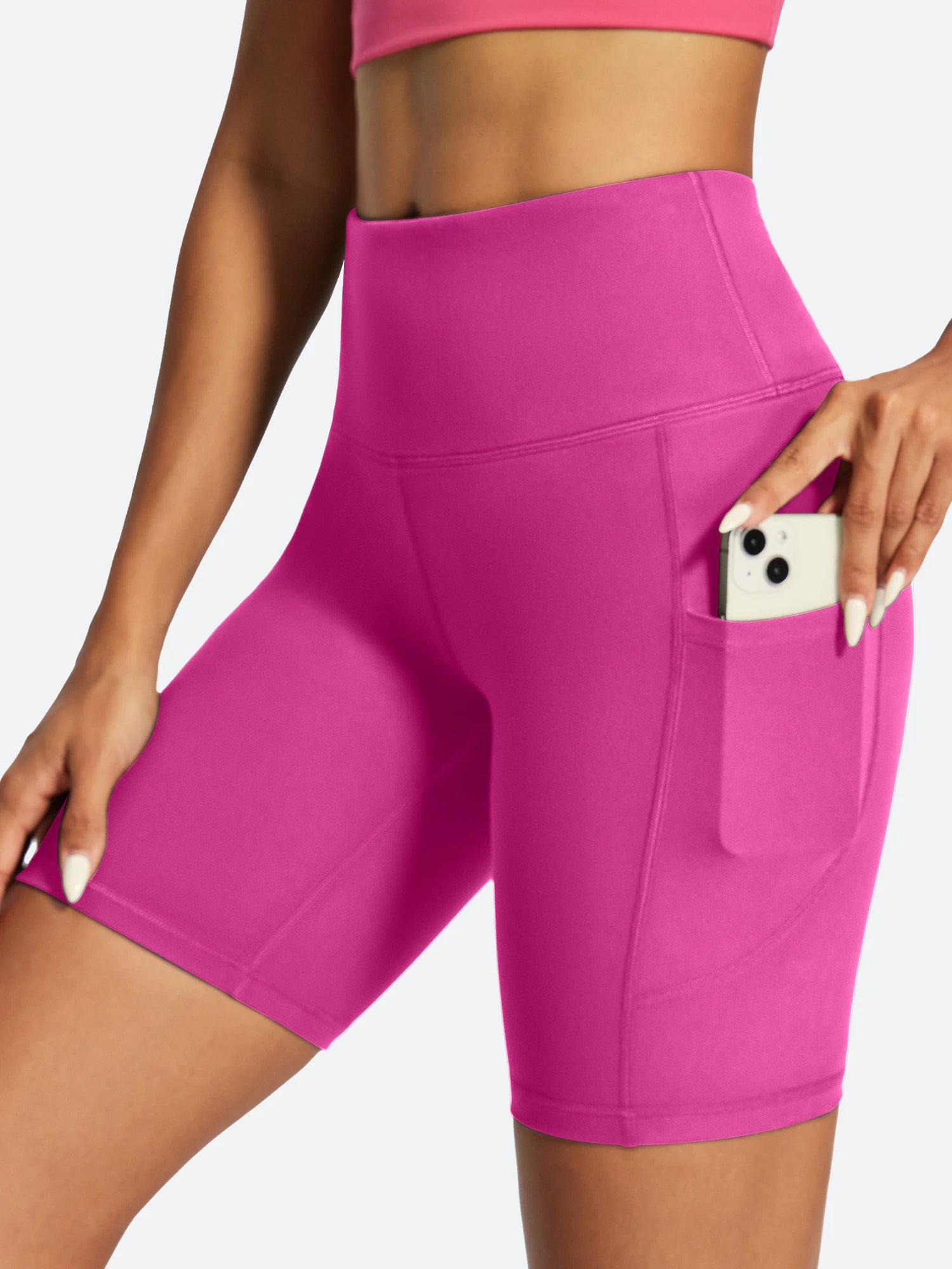 IUGA FlexTight Tummy Control Shorts With Pockets 6''