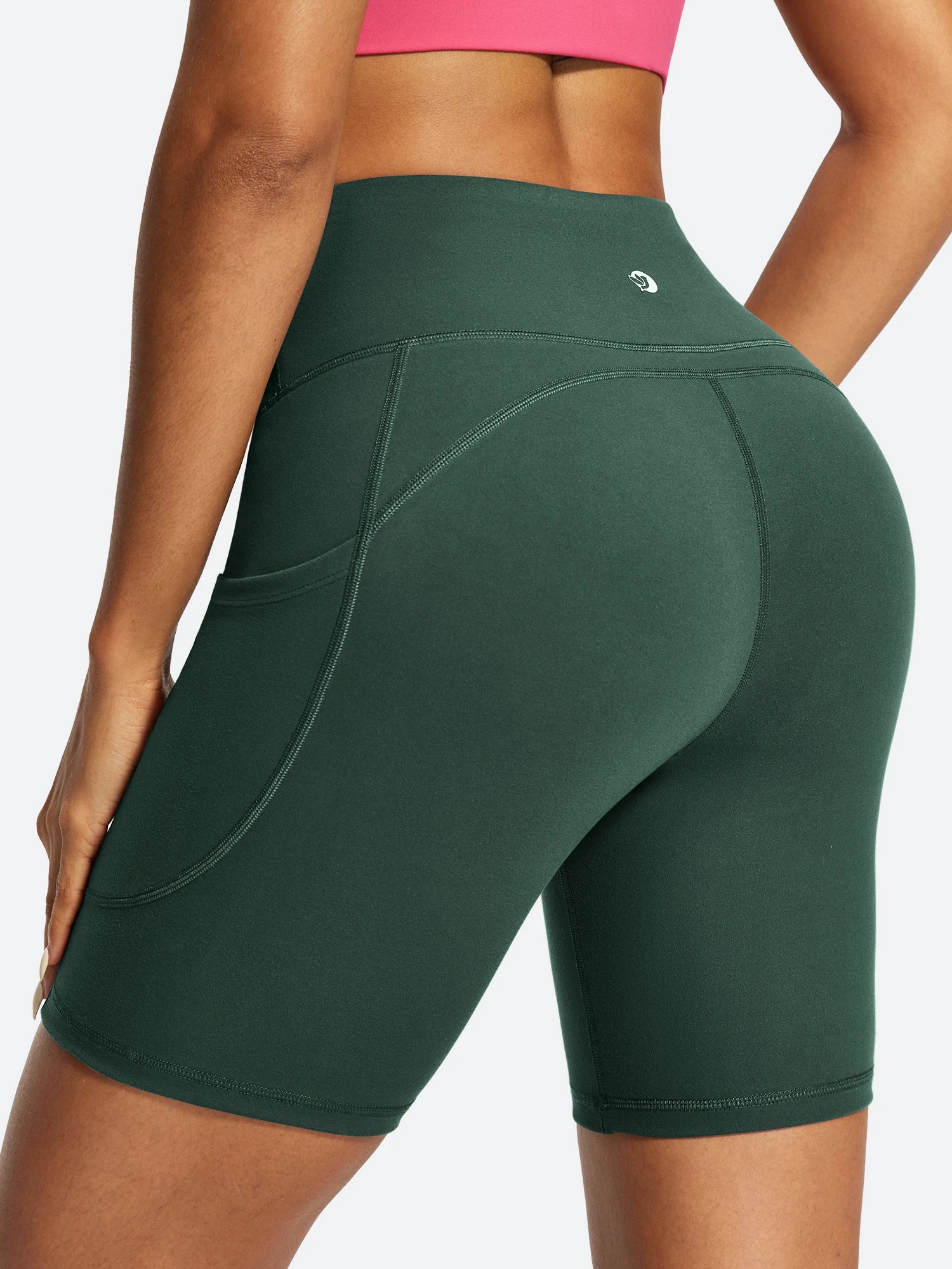 IUGA FlexTight Tummy Control Shorts With Pockets 6''