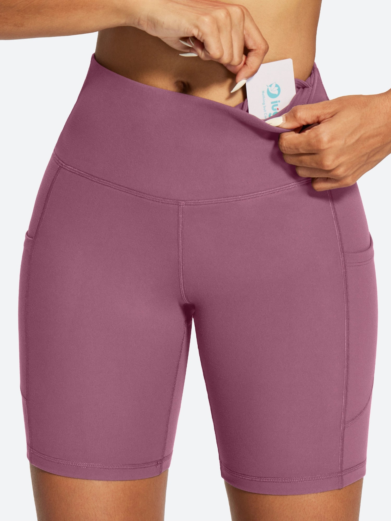 IUGA FlexTight Tummy Control Shorts With Pockets 6''