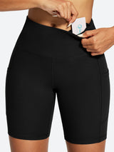 IUGA FlexTight Tummy Control Shorts With Pockets 6''