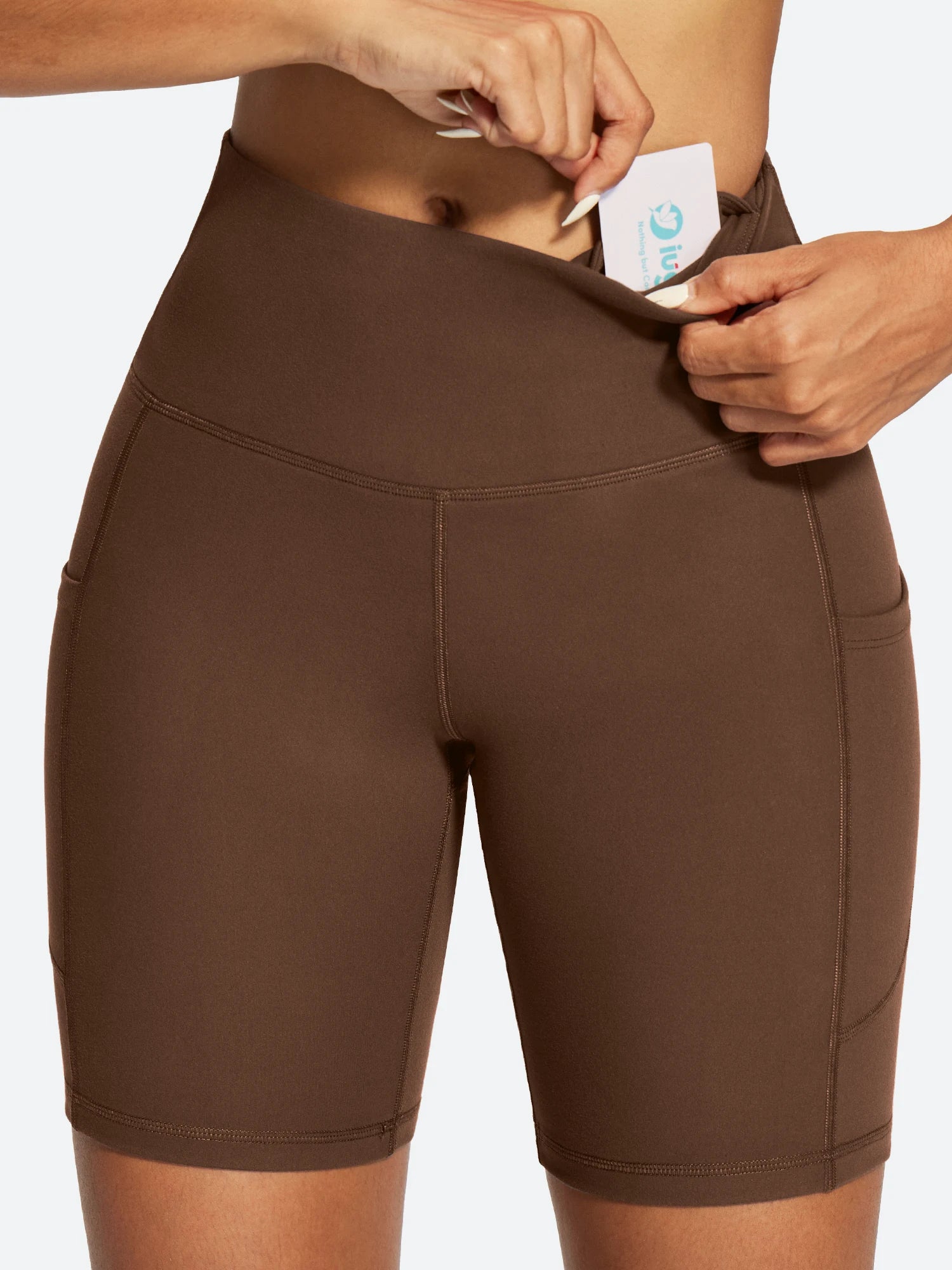 IUGA FlexTight Tummy Control Shorts With Pockets 6''