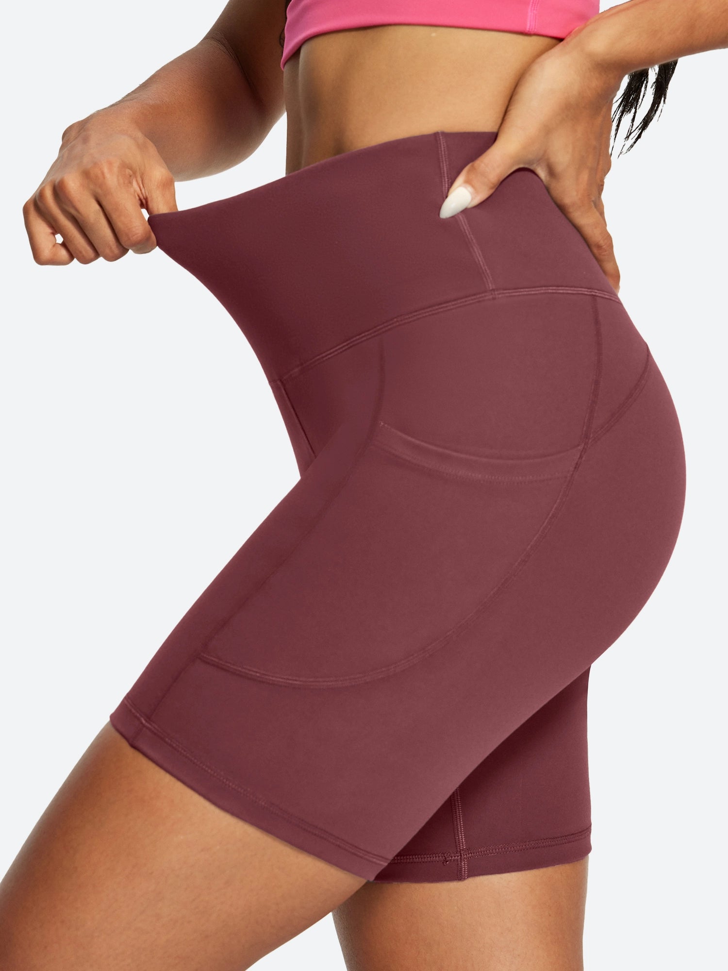 IUGA FlexTight Tummy Control Shorts With Pockets 6''