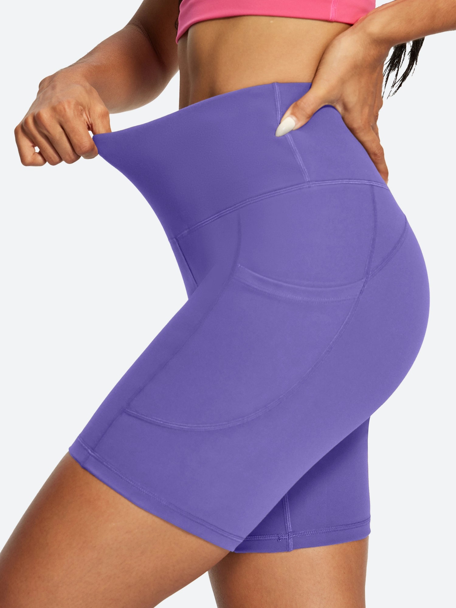 IUGA FlexTight Tummy Control Shorts With Pockets 6''