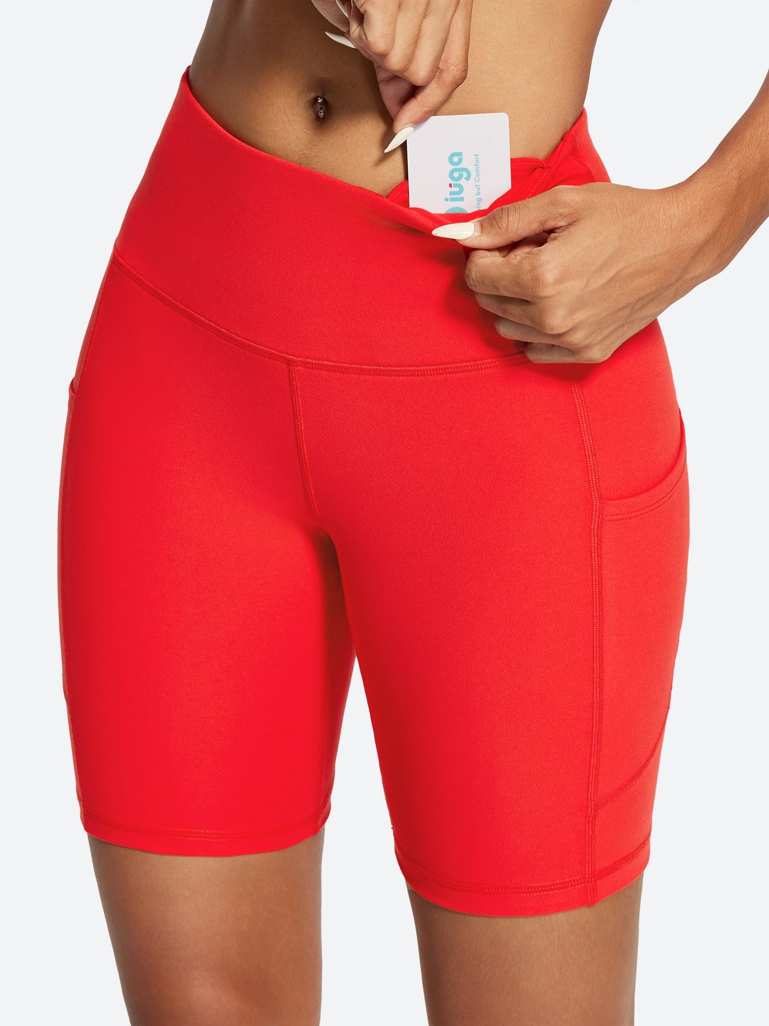 IUGA FlexTight Tummy Control Shorts With Pockets 6''