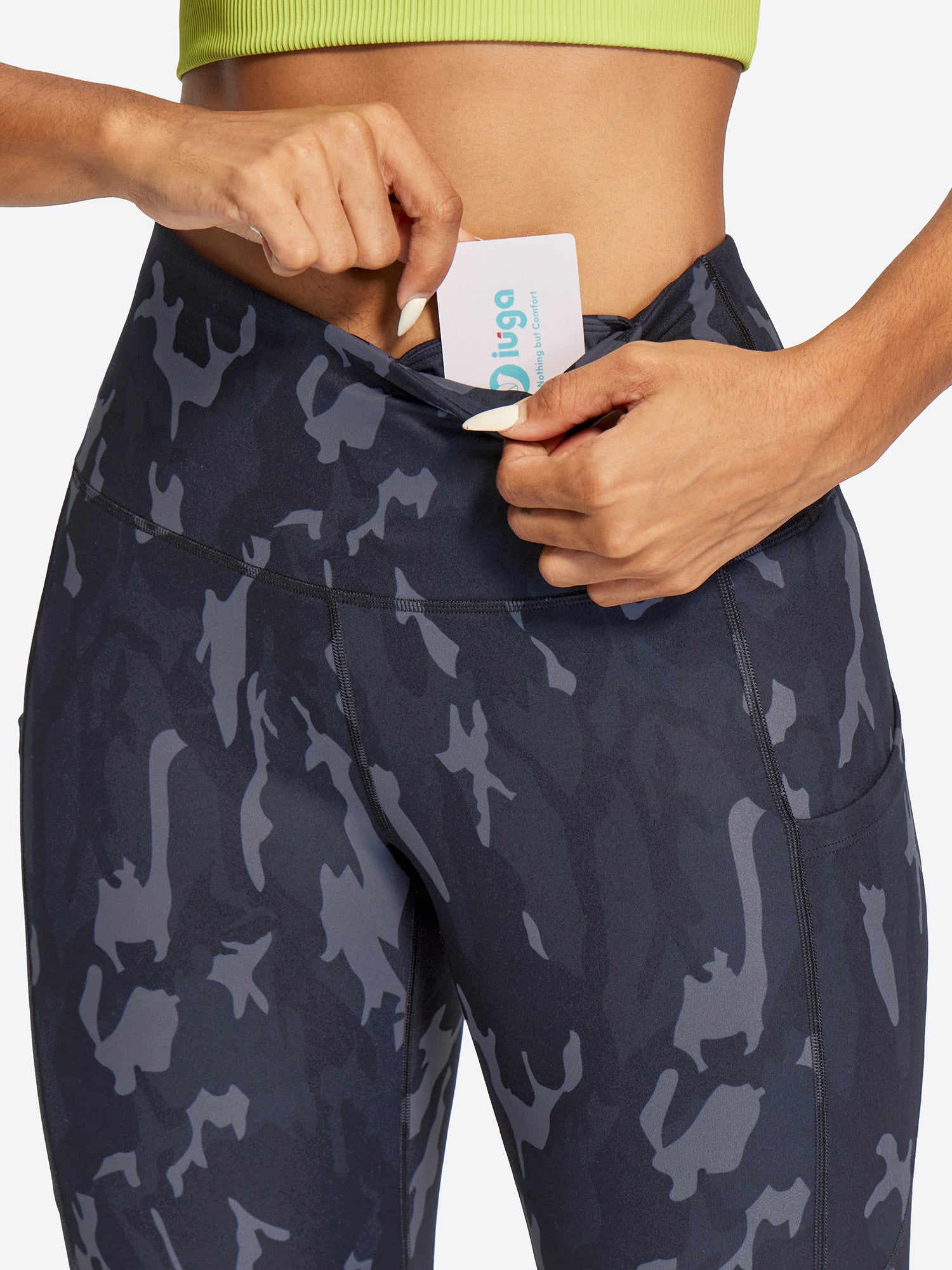 IUGA FlexTight Capris With Pockets Squat Proof