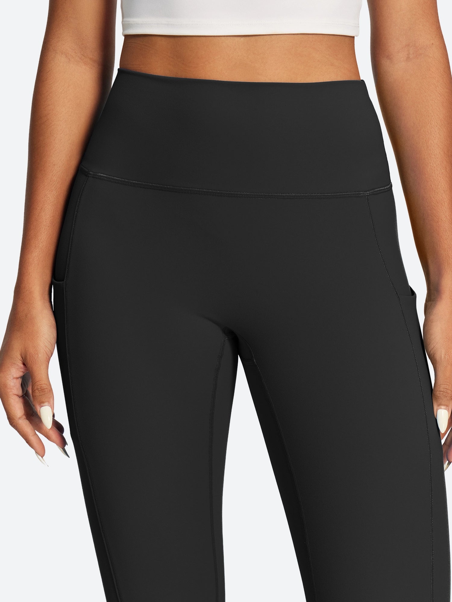 IUGA PowerTight No Front Seam Compression Leggings
