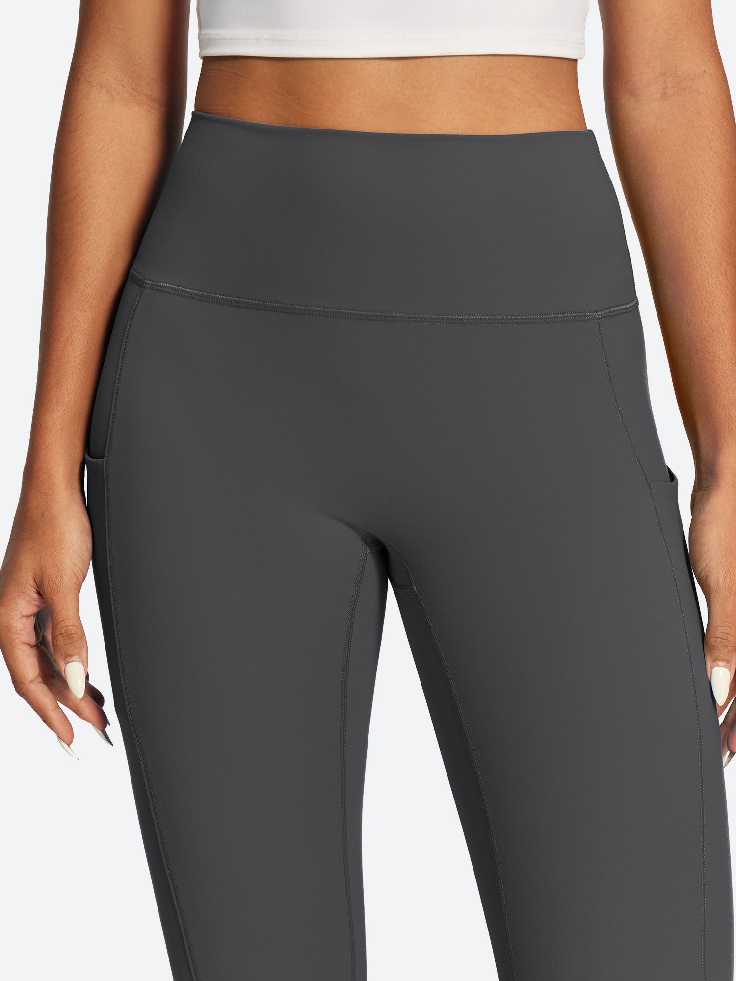 IUGA PowerTight No Front Seam Compression Leggings