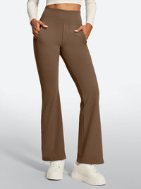 IUGA High Waist Pull On Stretchy Dress Pants With Zipper Pockets | Affordable Yoga Leggings & Activewear by IUGA