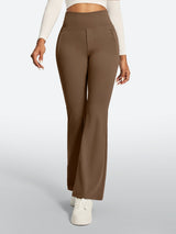 IUGA High Waist Pull On Stretchy Dress Pants With Zipper Pockets