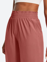 IUGA High Waisted Adjustable Drawstring Wide Leg Capris With Pockets | Affordable Yoga Leggings & Activewear by IUGA