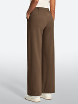 IUGA High Waisted Stretchy Wide Leg Pull On Work Pants With Pockets