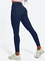 IUGA FlexTight High Waist Denim-Look Leggings With Pockets