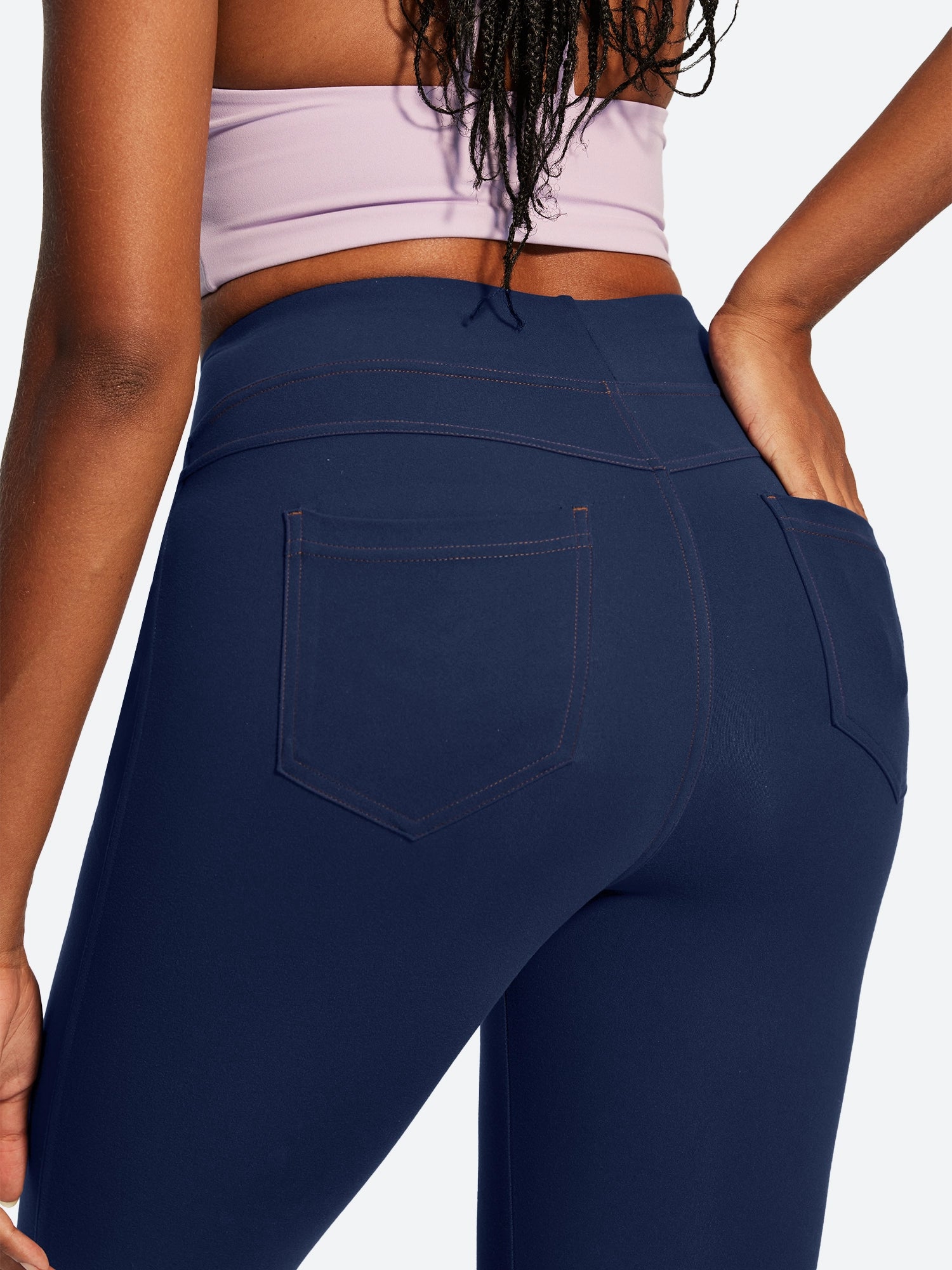 IUGA FlexTight High Waist Denim-Look Leggings With Pockets