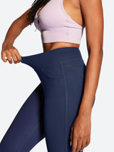 IUGA FlexTight High Waist Denim-Look Capris With Pockets