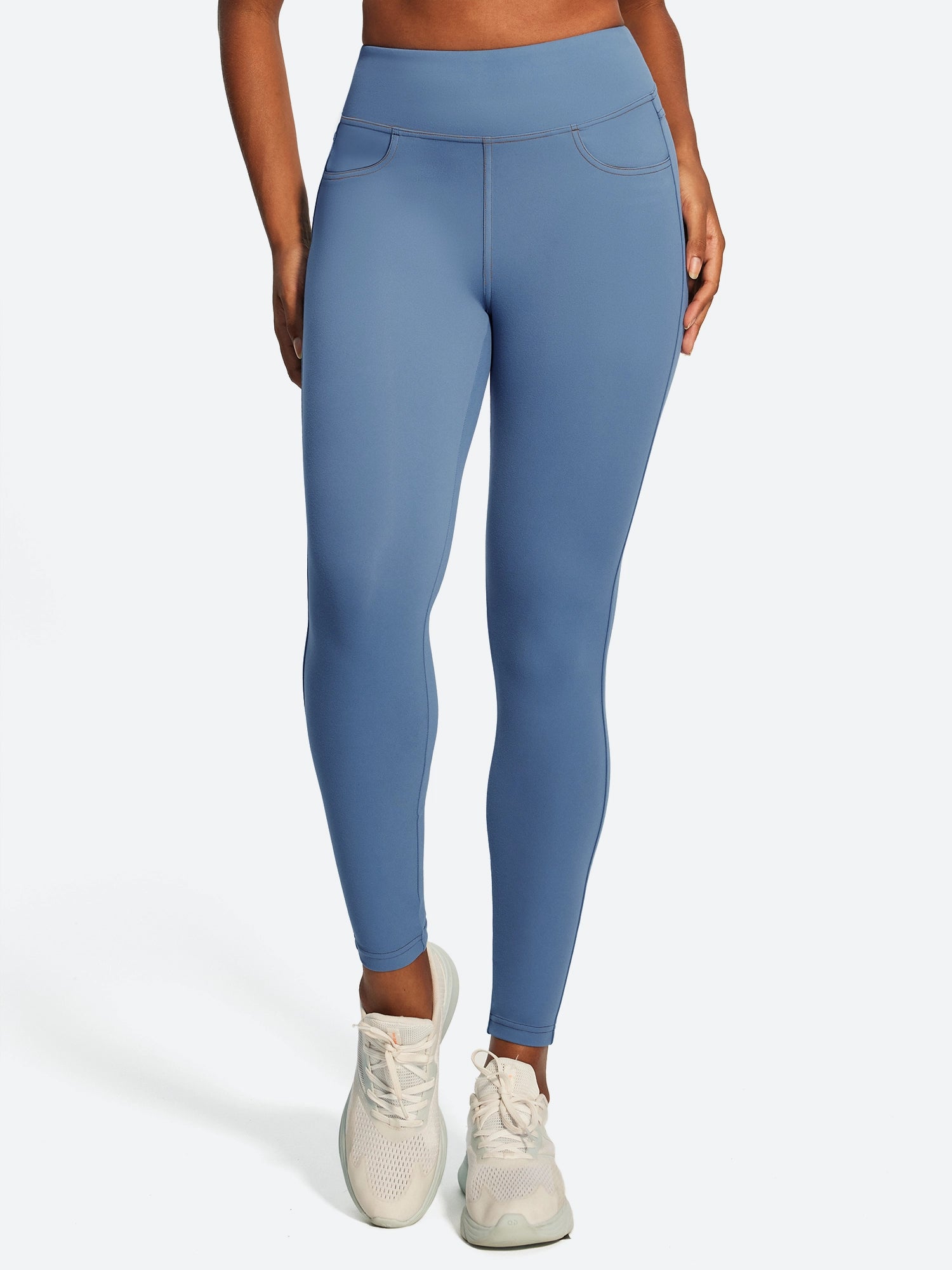 IUGA FlexTight High Waist Denim-Look Leggings With Pockets