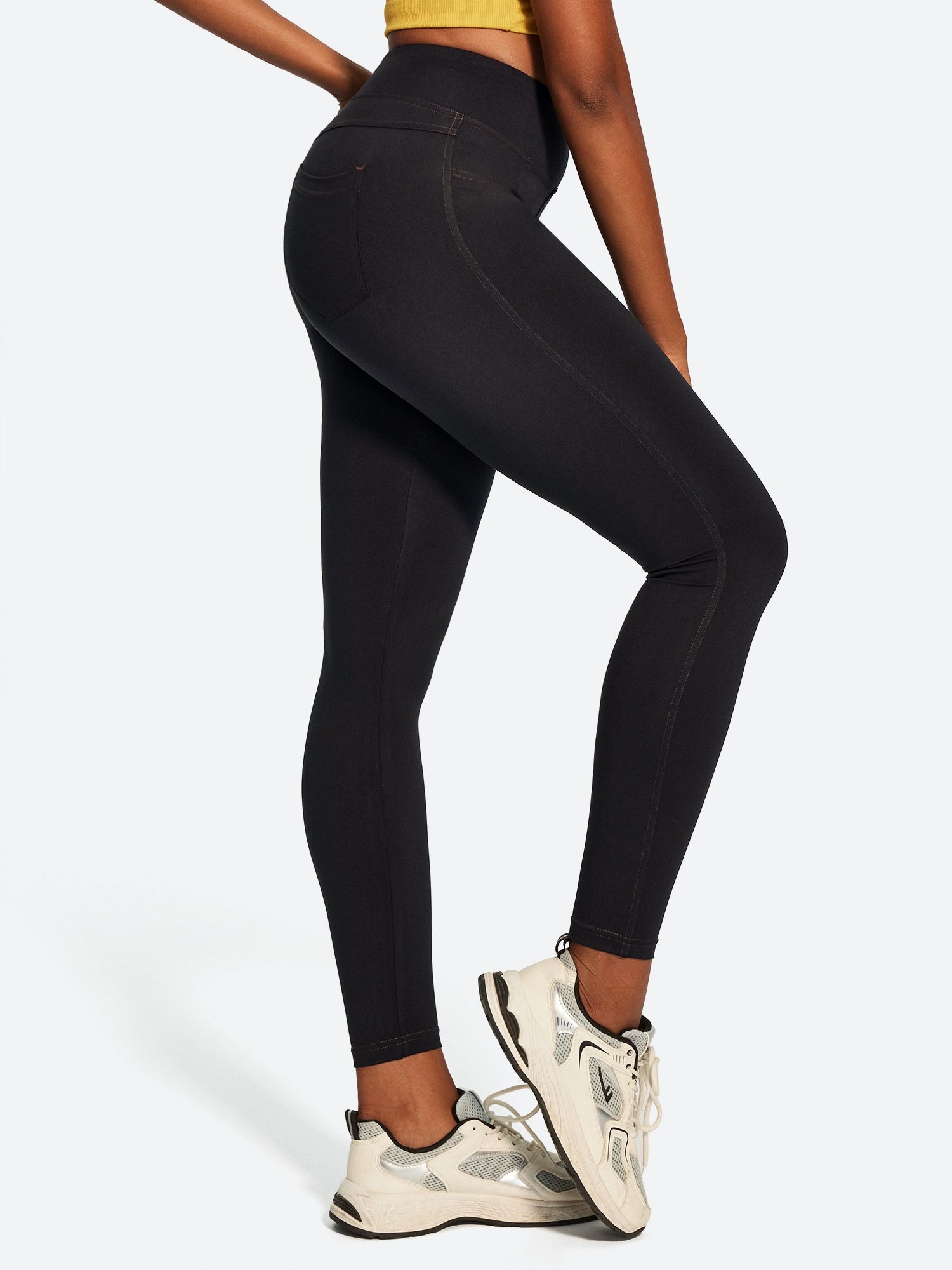 IUGA FlexTight High Waist Denim-Look Leggings With Pockets