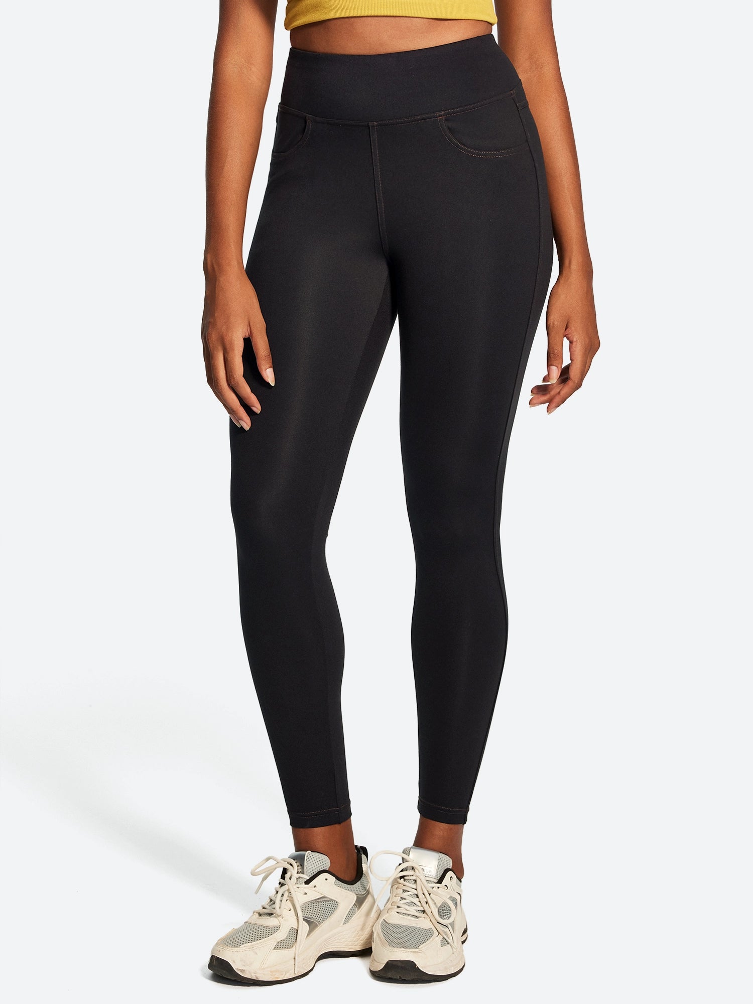 IUGA FlexTight High Waist Denim-Look Leggings With Pockets