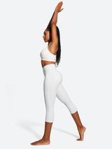 IUGA FlexTight High Waist Denim-Look Capris With Pockets