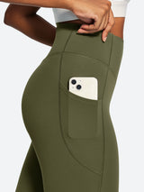 IUGA PowerTight Sandwich Scrunch Butt Lifting No Front Seam Compression Leggings With Pockets