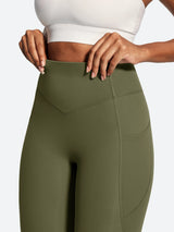 IUGA PowerTight Sandwich Scrunch Butt Lifting No Front Seam Compression Leggings With Pockets