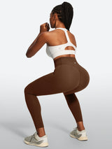 IUGA PowerTight Sandwich Scrunch Butt Lifting No Front Seam Compression Leggings With Pockets