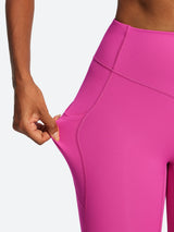 IUGA PowerTight Sandwich Scrunch Butt Lifting No Front Seam Compression Leggings With Pockets
