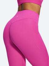 IUGA PowerTight Sandwich Scrunch Butt Lifting No Front Seam Compression Leggings With Pockets